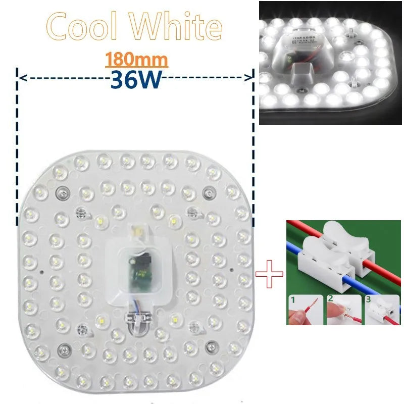 plafonnier led rond blanc translucide moderne 360 lumiere smd 12w 18w 24w 36w 50w
