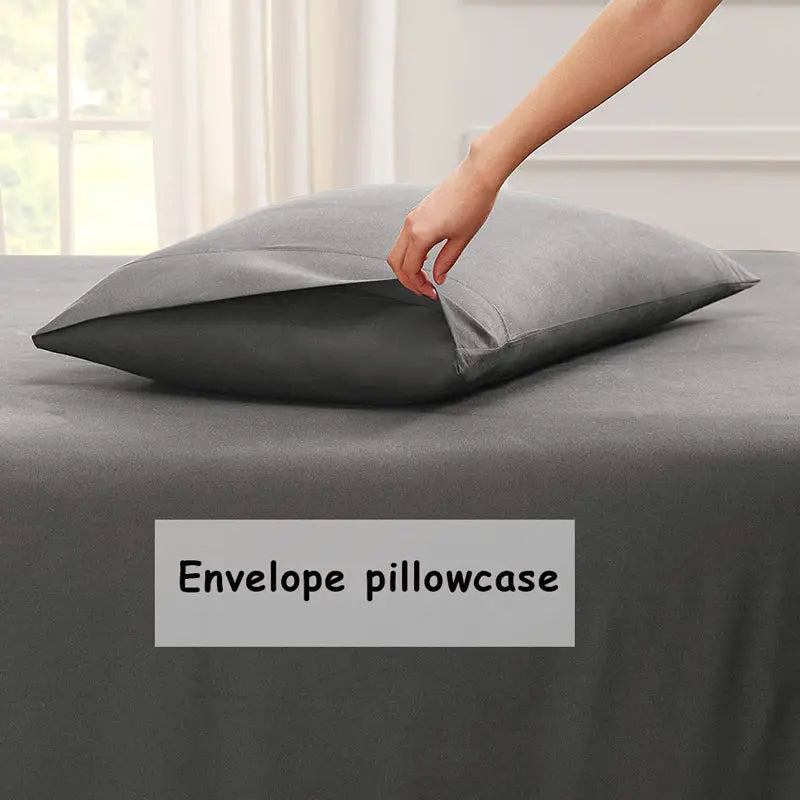 taies d'oreiller gris uni respectueux environnement coton polyester qualité moderne house