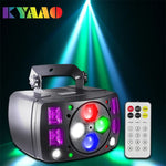 projecteur led laser effet scène mini moderne noir télécommande dmx rvb echang