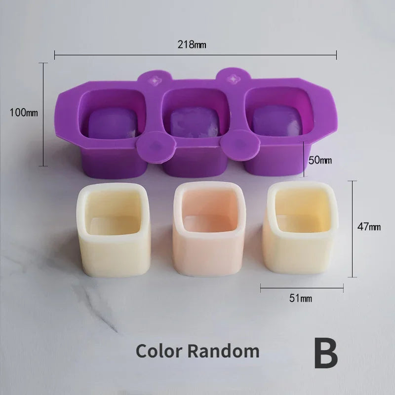 moules silicone gâteaux couleurs bleu vert rose blanc formes géométriques modernes opaques cœur étoile