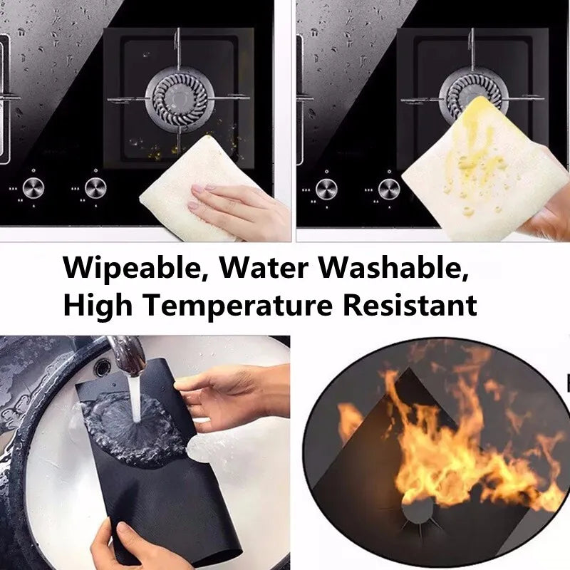 protège plaque cuisinière adhésif moderne noir respectueux environnement 27cm 27cm