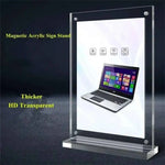 support panneau acrylique transparent moderne base large film double face 100x150mm