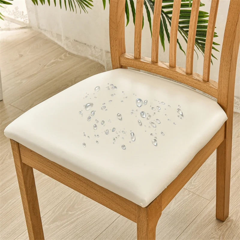 coussin chaise noir élasthanne polyester moderne élastique unie salle manger mariage banquette