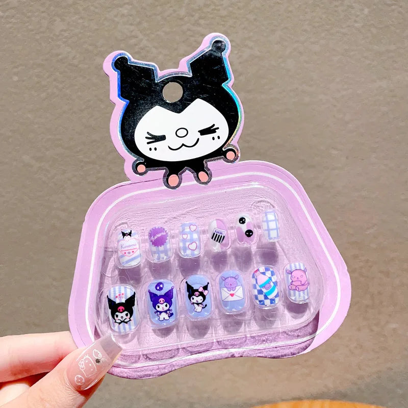 autocollants ongles animaux rose bleu jaune adhésifs sûrs non toxiques inodores amovibles cartoon