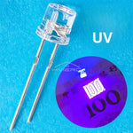 diodes led transparentes 5mm blanc rouge rose jaune bleu ultra lumineuses 20000mcd modernes 100