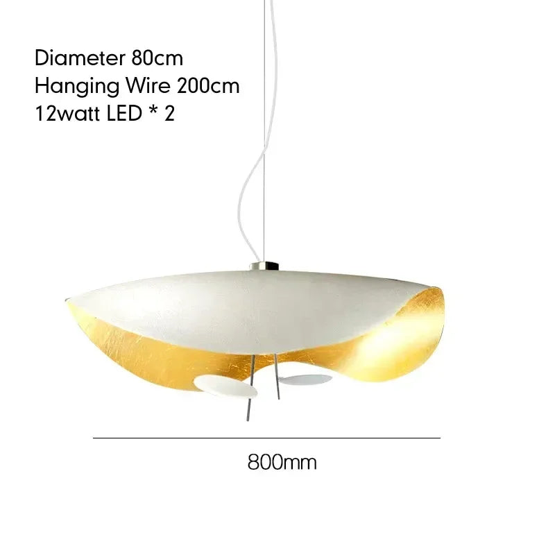 Suspension lumineuse moderne noir doré texture métallique câble suspendu 40cm 60cm 80cm lumière froide