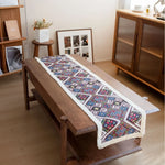 tableau multicolore ethnique motif géométrique polyester coton carrés losanges décoration maison
