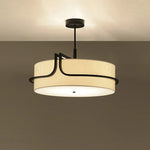 suspension lumineuse moderne fer blanc noir wabi sabi 6000k 4000k 3000k 55cm 65cm
