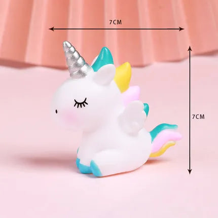 décoration gâteau licorne arc ciel nuages étoiles anniversaire enfant joyeux festif sixième troisième