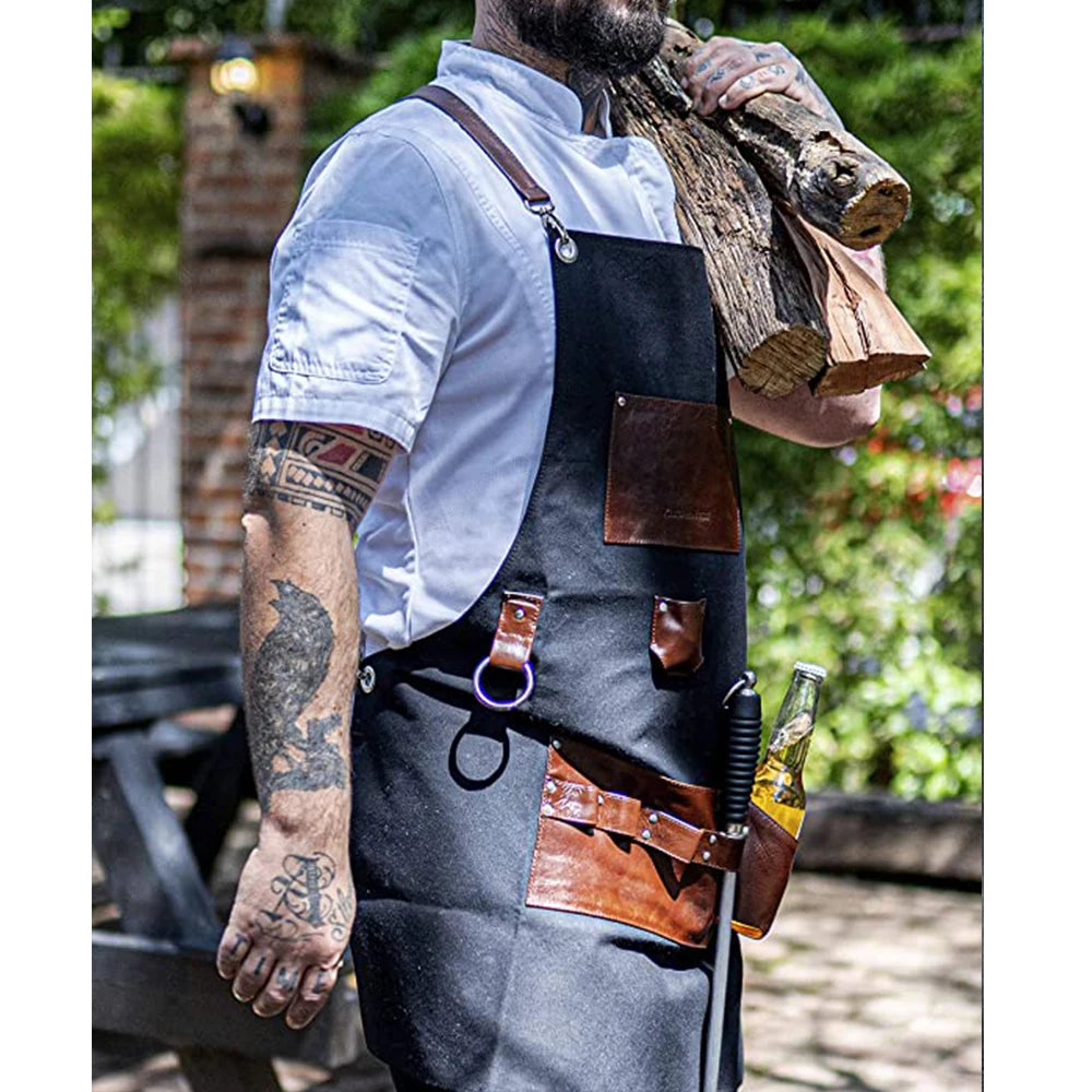 Tablier de cuisine pour homme dans différentes couleurs disponibles