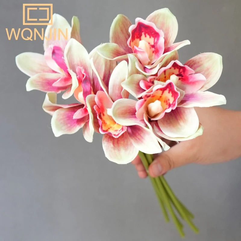 bouquet fleurs artificielles rose blanc vert modernes décoration intérieure maison événements fêtes