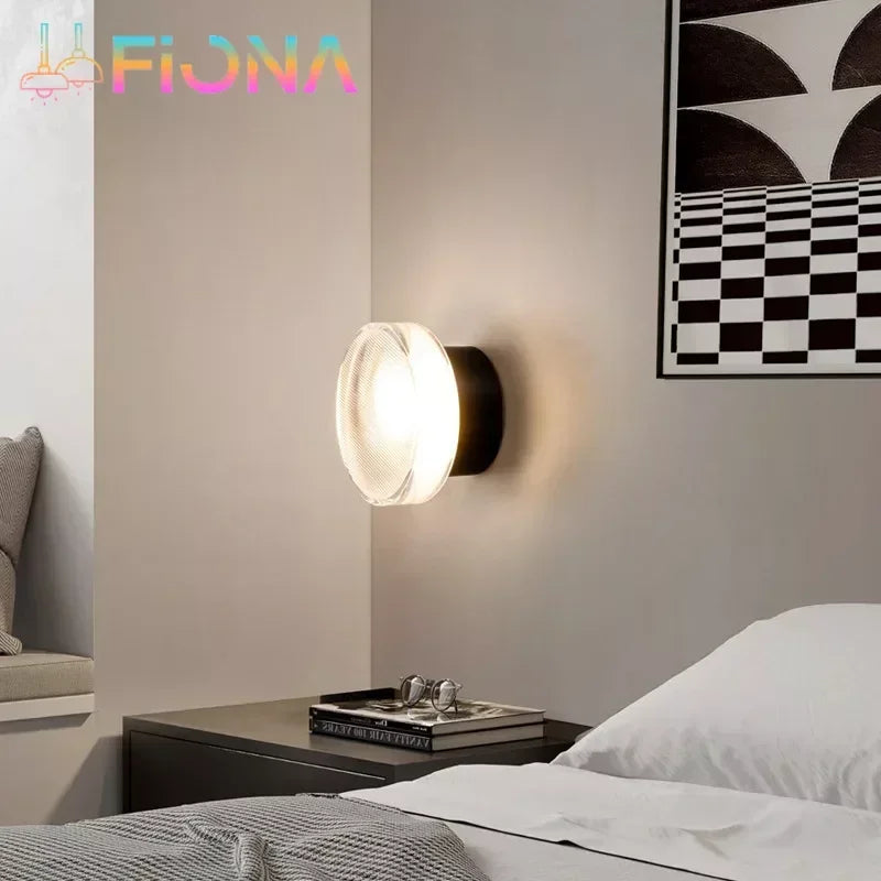 Comparaison des 3 couleurs de lumière de l'applique murale ronde