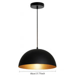 Suspension lumineuse moderne noir or ampoule e27 câble suspendu chambre salon ronde lisse