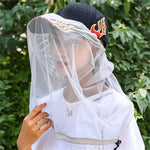 voile anti moustiques tulle transparent protection solaire upf50+ chapeau mode extérieur adultes