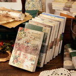 papier decoratif vintage fleurs papillons lettrage mariage noel anniversaire romantique beige vert rose bleu
