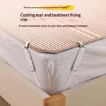 clips lit fixer drap matelas sangles élastiques attaches chambre blanc moderne minimaliste