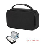 sac rangement accessoires tissu gris clair pratique ecouteurs cable usb chargeur voyage