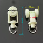anneau métallique rondelle plastique clips rideau blanc noir rail rideau