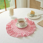 serviettes table classiques rayées rose clair serviettes table beige serviettes table blanches fronces antidérapantes