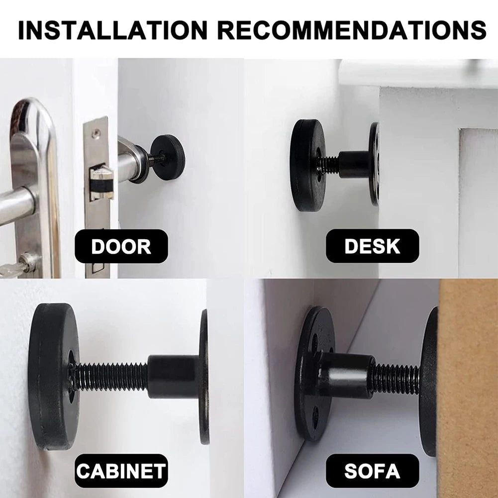 support fixation anti vibration réglable métal moderne noir 28 110mm adhésif