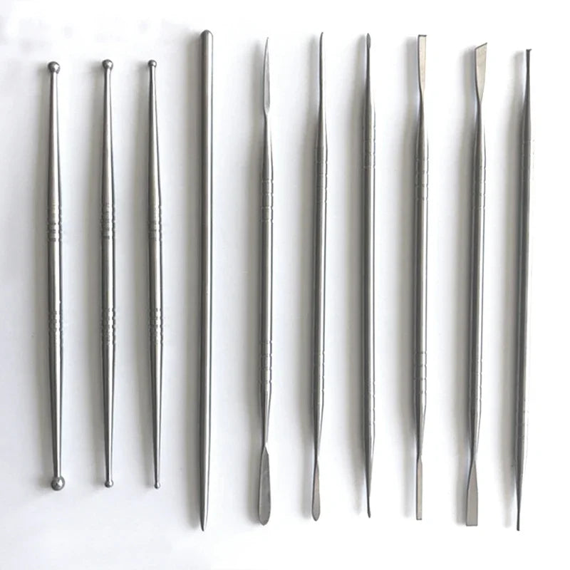 outils modelage argile acier inoxydable sculpture céramique polymère lisses opaques utilitaires 152mm 4mm
