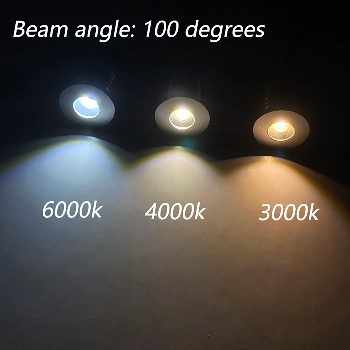Spot LED argenté moderne 9lumières alimentation éclairage intérieur 12V 1W