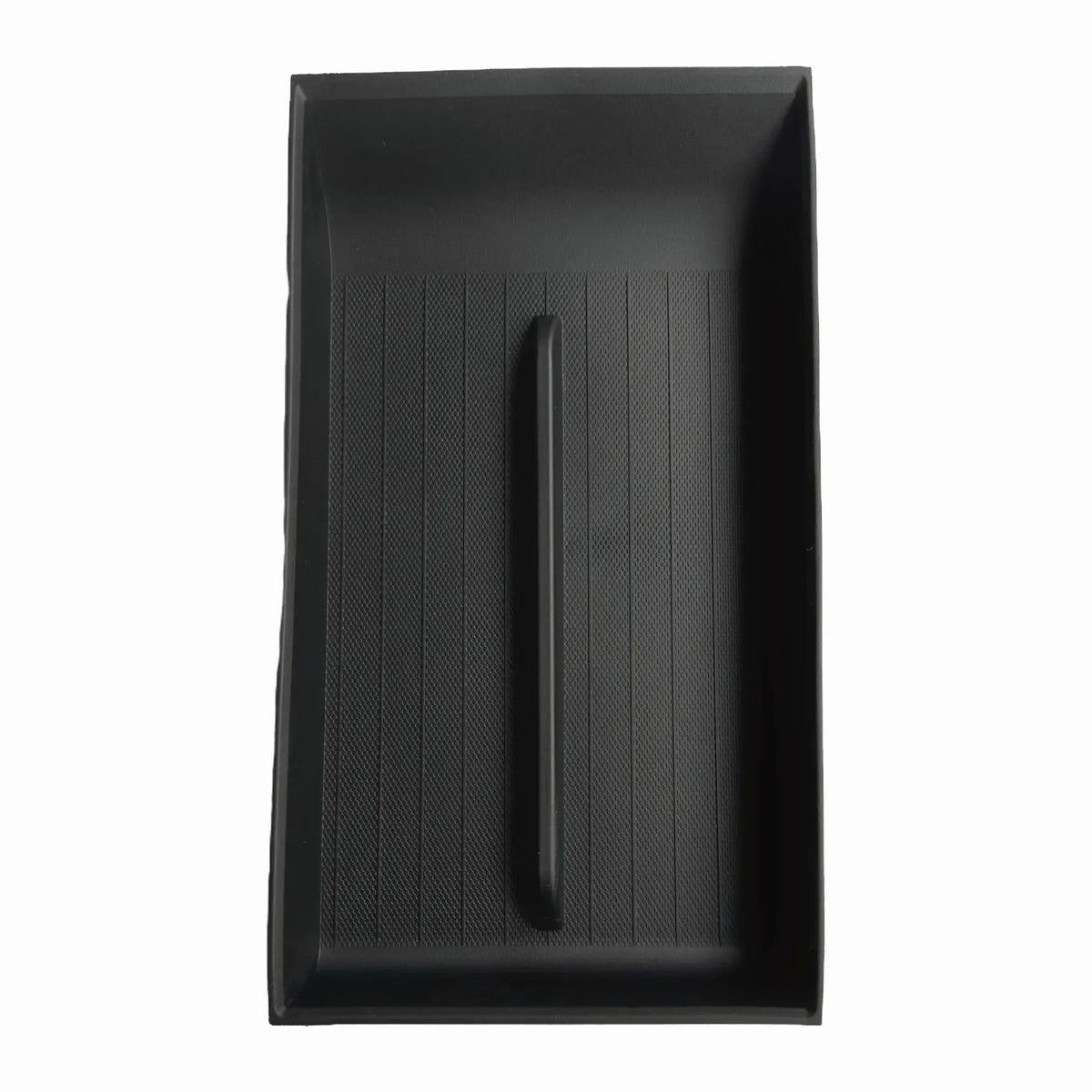 organisateur console centrale noir texturé bacs rangement minimaliste moderne accessoires voiture