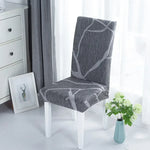 housse chaise moderne stretch imprimé floral rayures geometriques gris noir bleu beige marronwasher removable