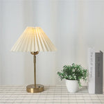 lampe table plissée réglable moderne led adhésive opaques blanc salon chambre