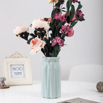 vase moderne blanc rose vert geometrique facettes minimaliste deco maison