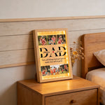 Cadre photo en acrylique avec design épuré pour décoration de bureau