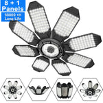 lampe led pliable noire grille ventilation moderne fixations vis éclairage garage atelier store