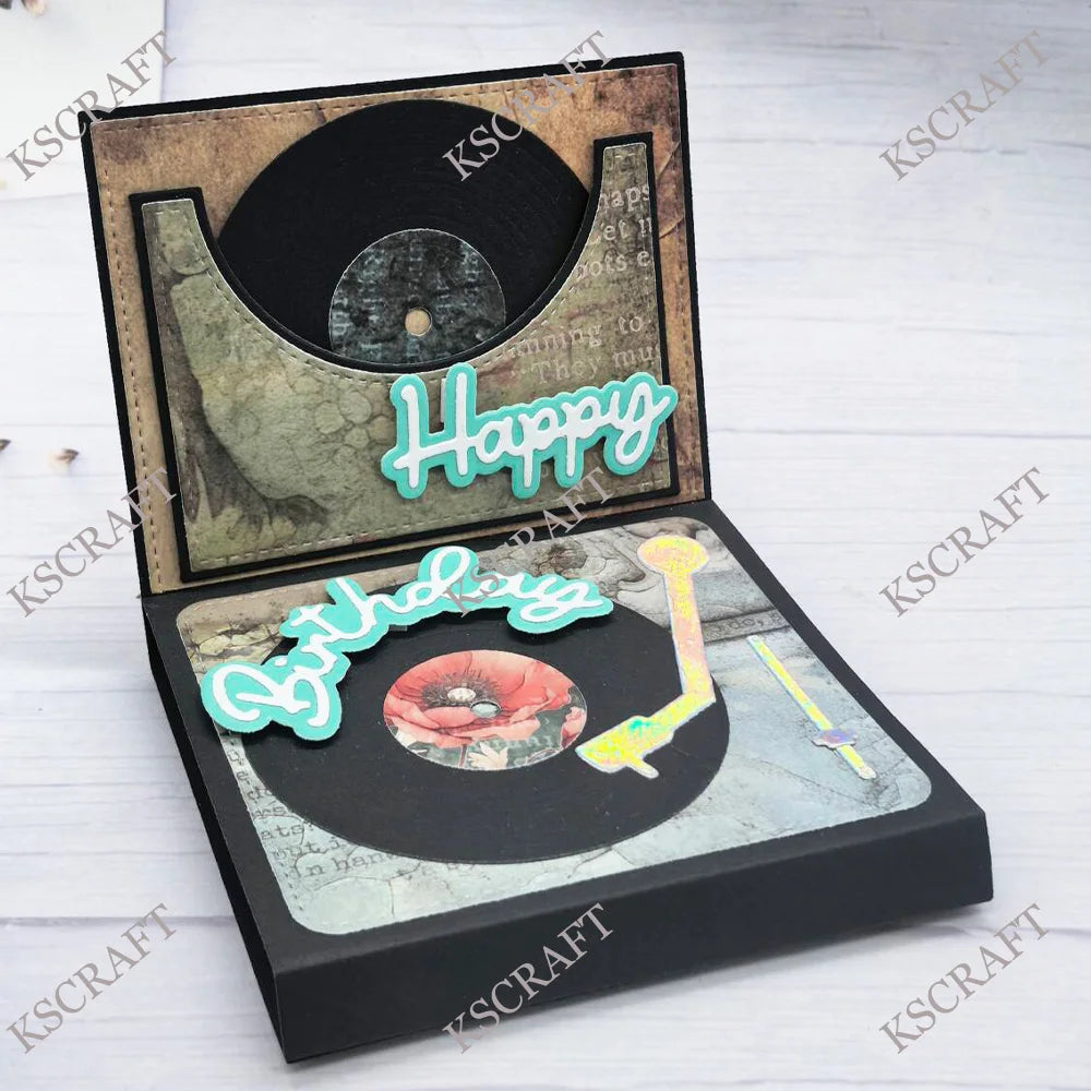 pochoirs scrapbooking diy gaufrage decoratif cartes papier fleurs motifs abstraits vintage musical albums photo