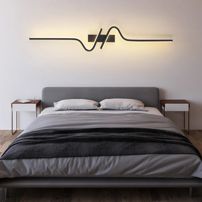 lumière murale moderne led contemporain éclairage chambre salon entrée télévision