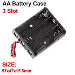 boîtes stockage batteries aa noires clips câbles pratique multifonctionnelle rangement diy 10 emplacements