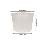 Pots semis transparents drainage plantes fleurs jardin pratique large