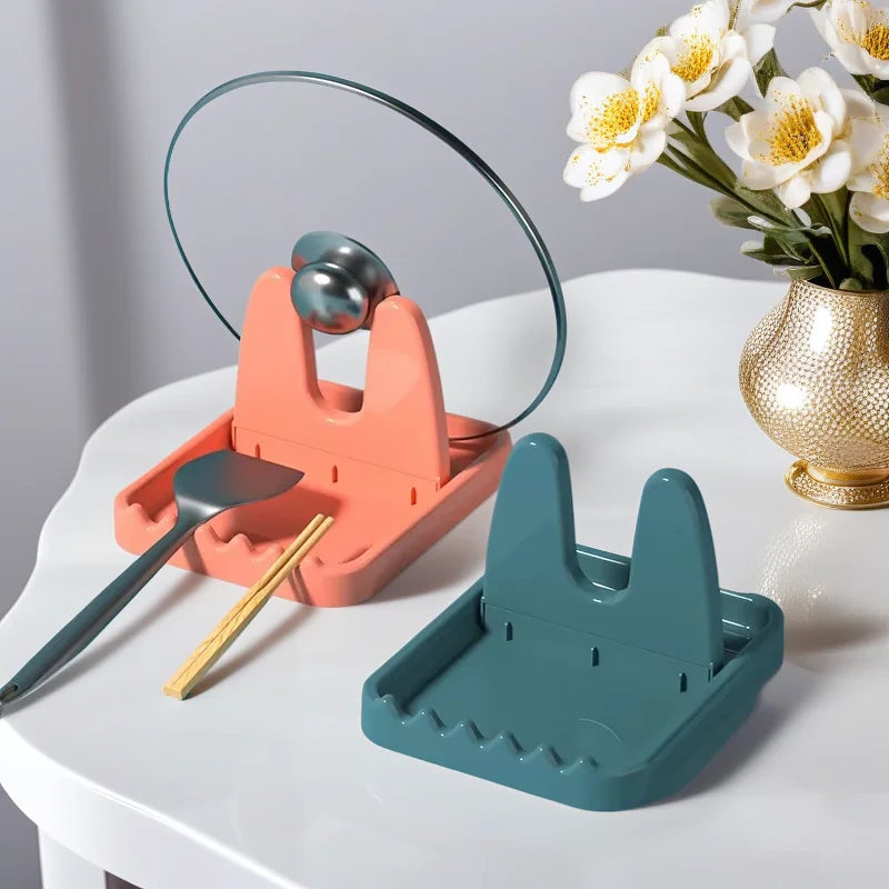 porte couvercle pliable adhésif moderne couleurs multiples cuillère spatule couteau fourchette cuisine