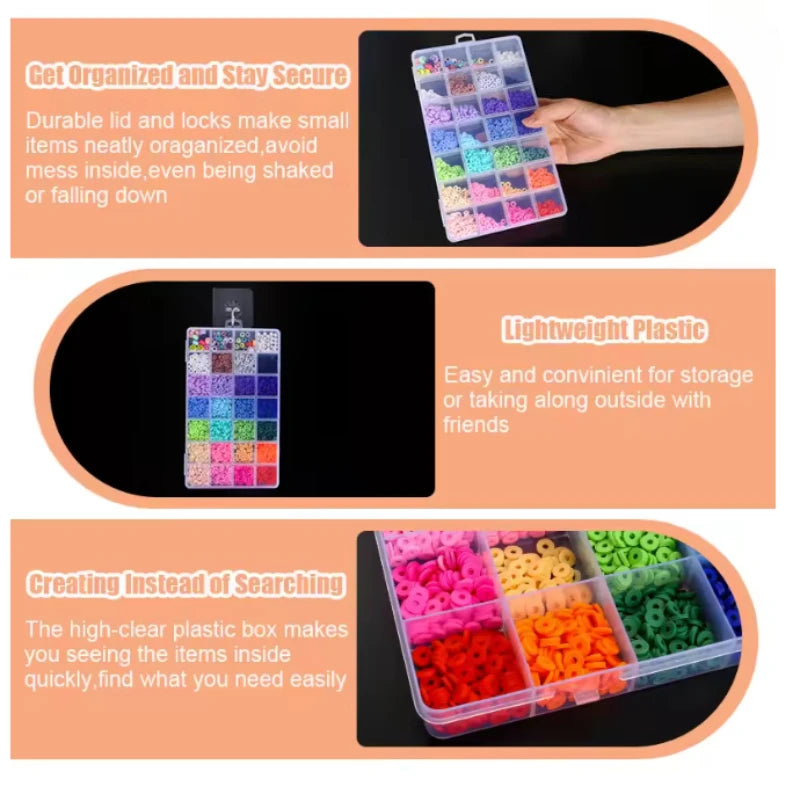 boîtes rangement transparentes compartimentées poignées modernes bijoux classification pièces anti ficelles