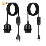 ampoule led e27 interrupteur rotatif câble noir prise eu 4.5m industriel ajustable