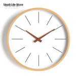 Horloge murale bois vert salon