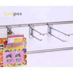 supports murals argentés modernes affichage pliant fixe 10cm 15cm 25cm