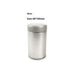 boîte thé matcha argent noir contemporaine cuillère bois opaquet aluminium fcm portable scellée