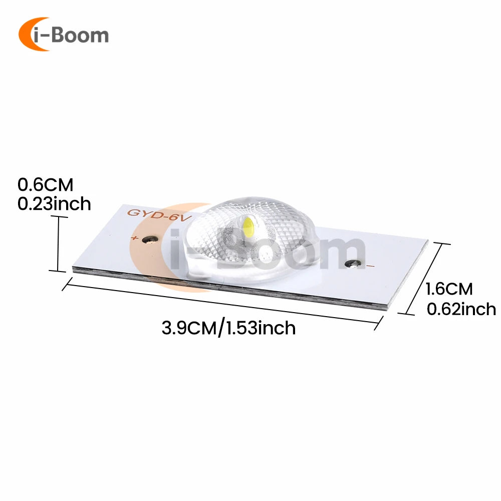 LED blanc ronde lisse moderne rétroéclairage TV 3V 6V 100pcs