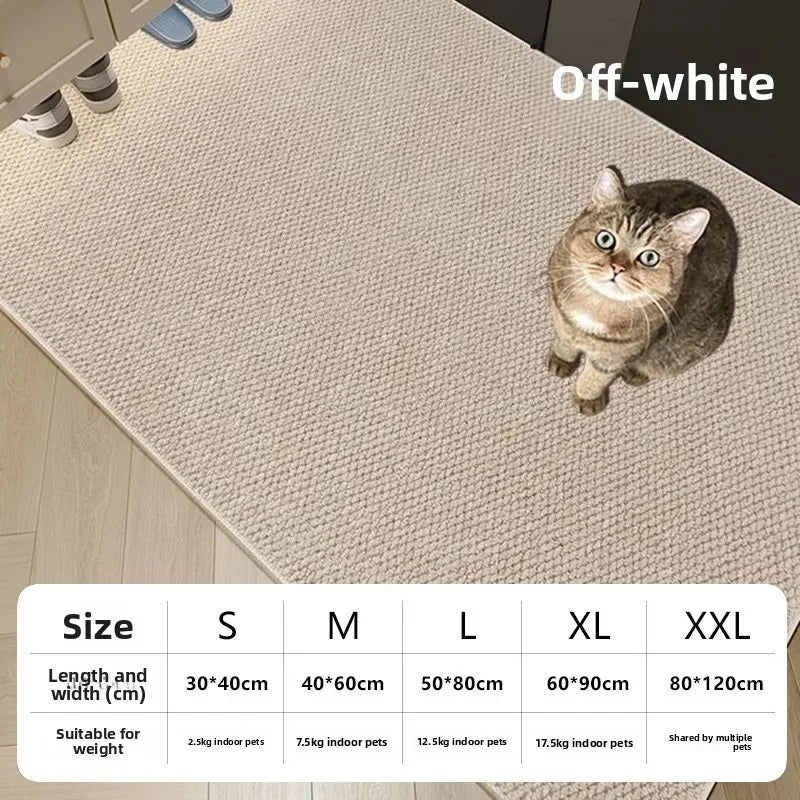 tapis chat sisal marron gris protection meuble moderneintérieur unique sécurité antidérapant