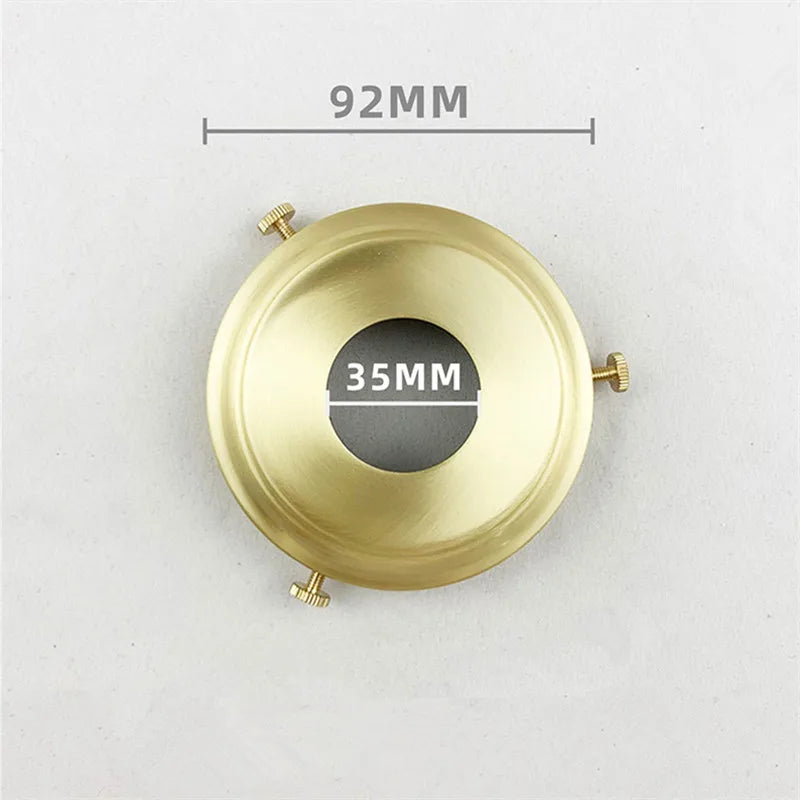 anneaux fixation laiton doré moderne support lampe minimaliste rond lisse opaques diverse tailles