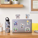 sticker koala dessin animé waterproof adhésif multicolor scolaire deco diy 10pcs 25pcs 50pcs