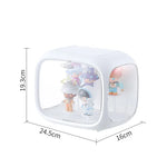 boîtes présentation transparentes modernes figurines blanc empilables rangement organisation jouets