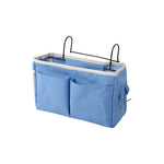 sac rangement suspendu bébés gris clair moderne fonctionnel compartiments crochets métalliques