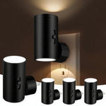 veilleuse led murale noire moderne flux lumineux faible prise murale certifiée ul rohs cem