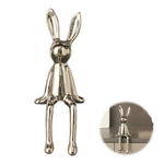 figurine céramique moderne blanc noir doré argenté pailleté minimaliste salon entrée armoire TV ornement